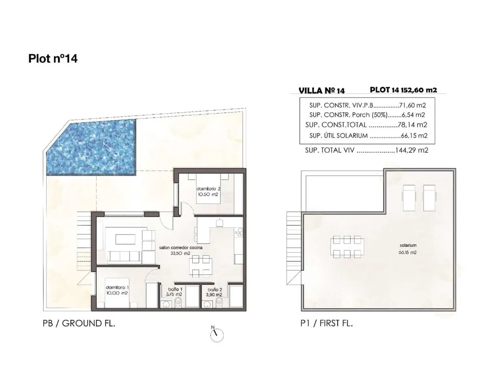 New Build Villa with Solarium in Pilar de la Horadada