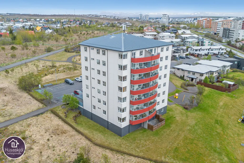 Vue aérienne - Apartment with Panoramic Views in Kopavogur