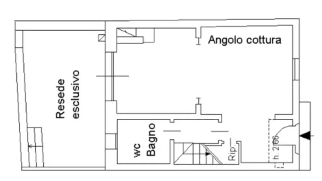 Plan - Independent House with Garden in Prato