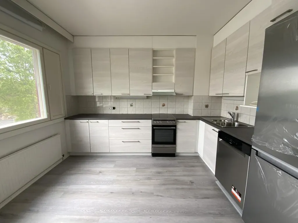 Cuisine - 4-Bed Flat with Balcony in Paroalho, Rauma