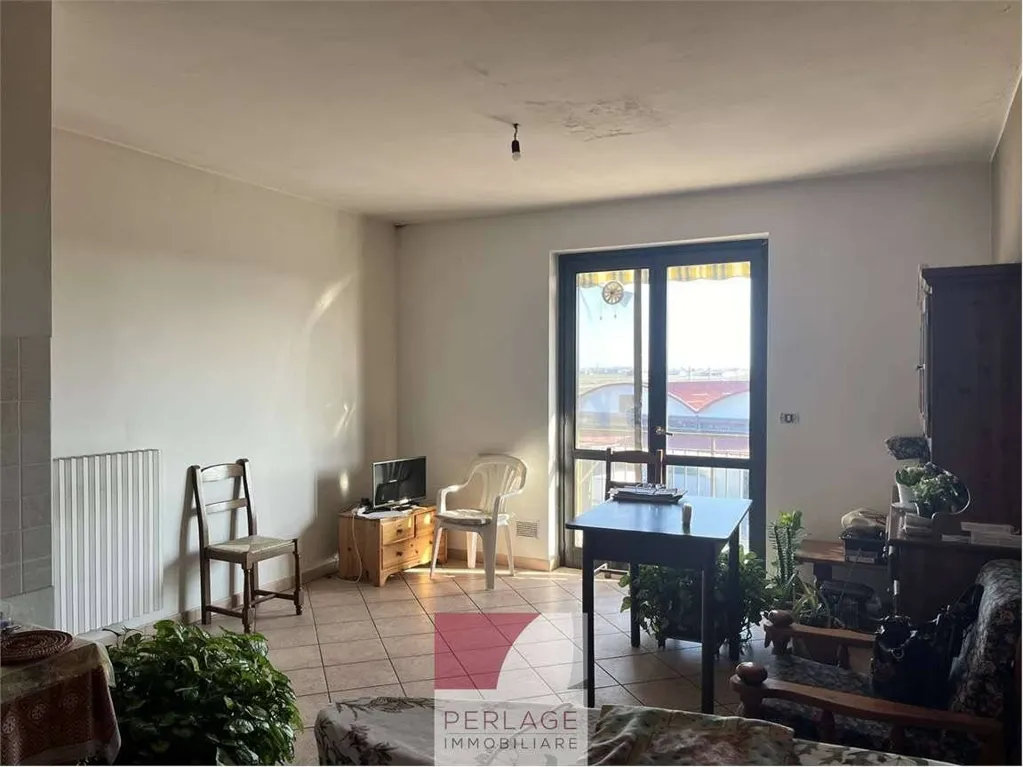Living Room - Apartment with Panoramic View in Cavallermaggiore