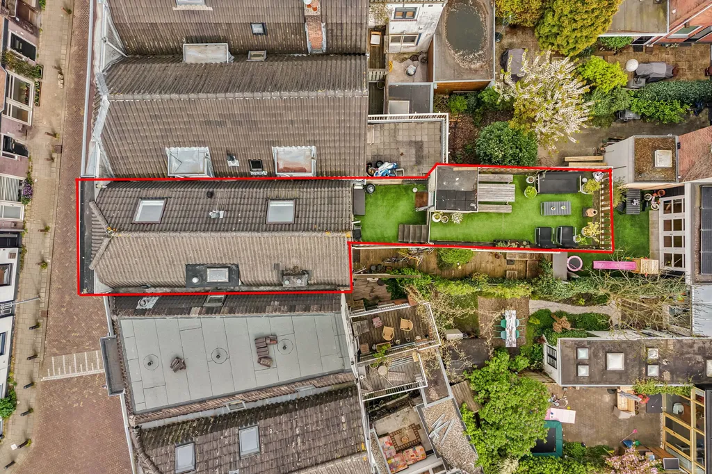 Vue aérienne - Dual-Level Maisonette with Rooftop Terrace in Pijlsweerd