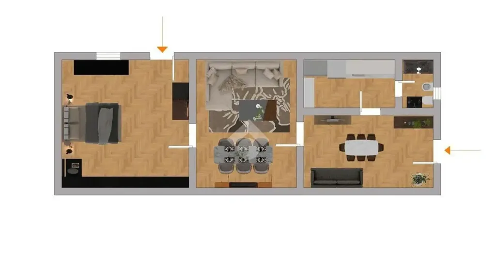 Plaan - Ground Floor Trilocale with Vaulted Ceilings in Molfetta