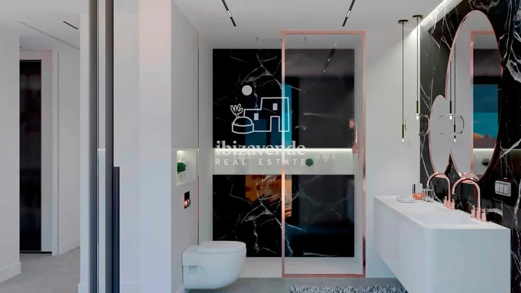 Salles de bain - New Build Apartment with Sea View in San Antonio