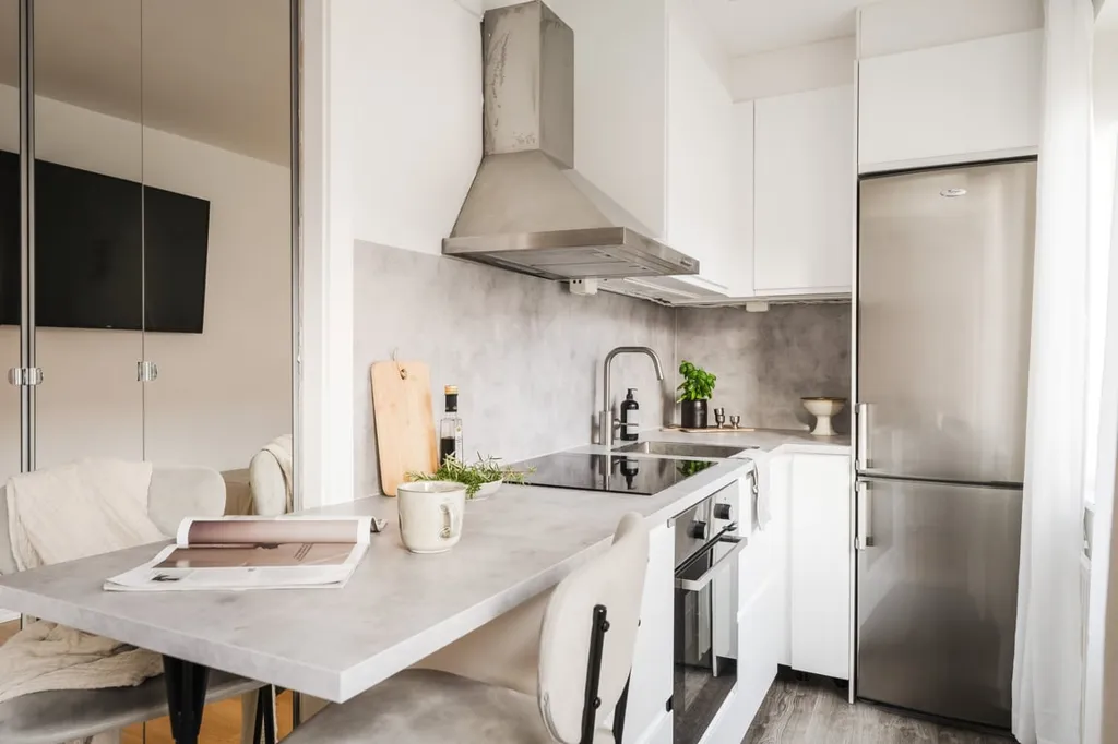Köök - Modern 1st Floor Flat with Central Location in Gävle