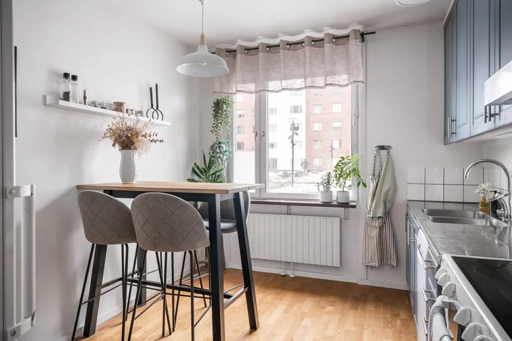 Cucina - Apartment with Glass Balcony in Huvudsta