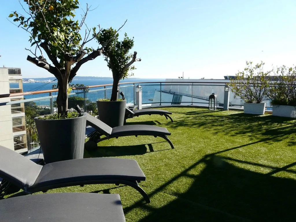 Terrasse - Penthouse avec terrasse sur le toit à Cannes