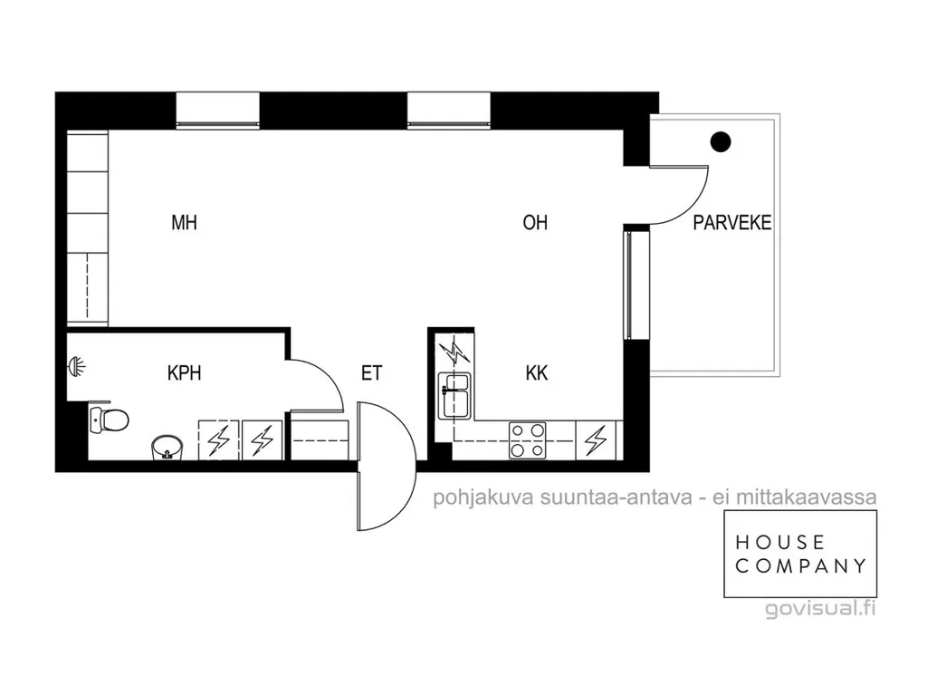 Plan - Appartement 1 pièces à Espoo