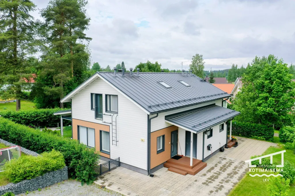 Vue aérienne - Two-Storey Apartment with Sauna in Joensuu