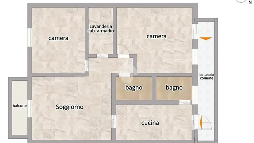 Plan - Modernised Triplex in Milan's Quiet Court