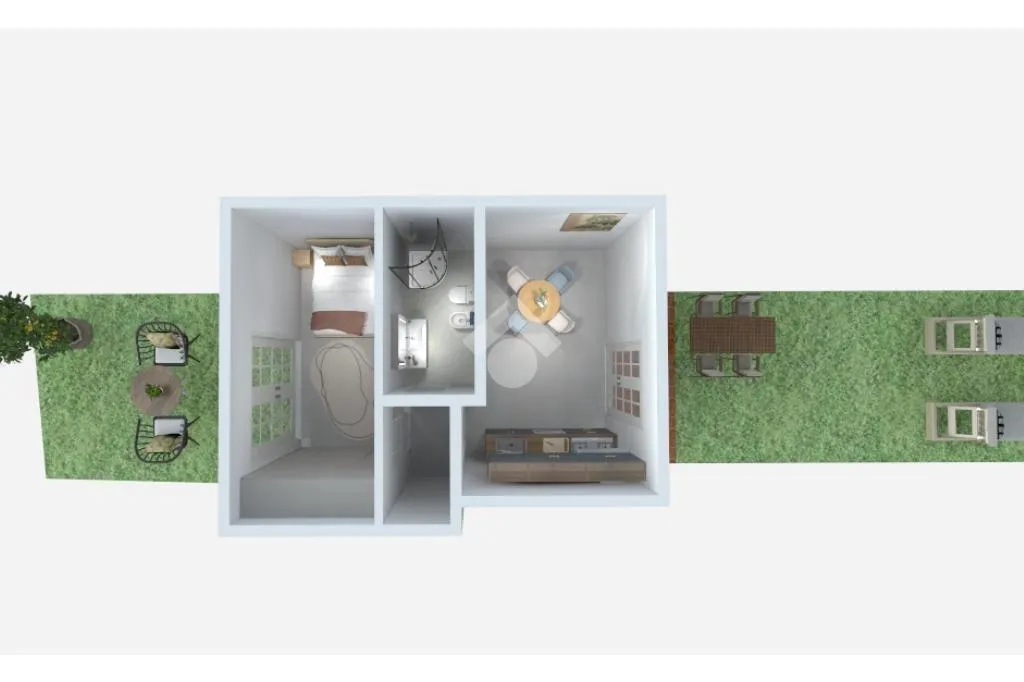 Plan - Twin-Storey Apartment with Lake View in Vigole