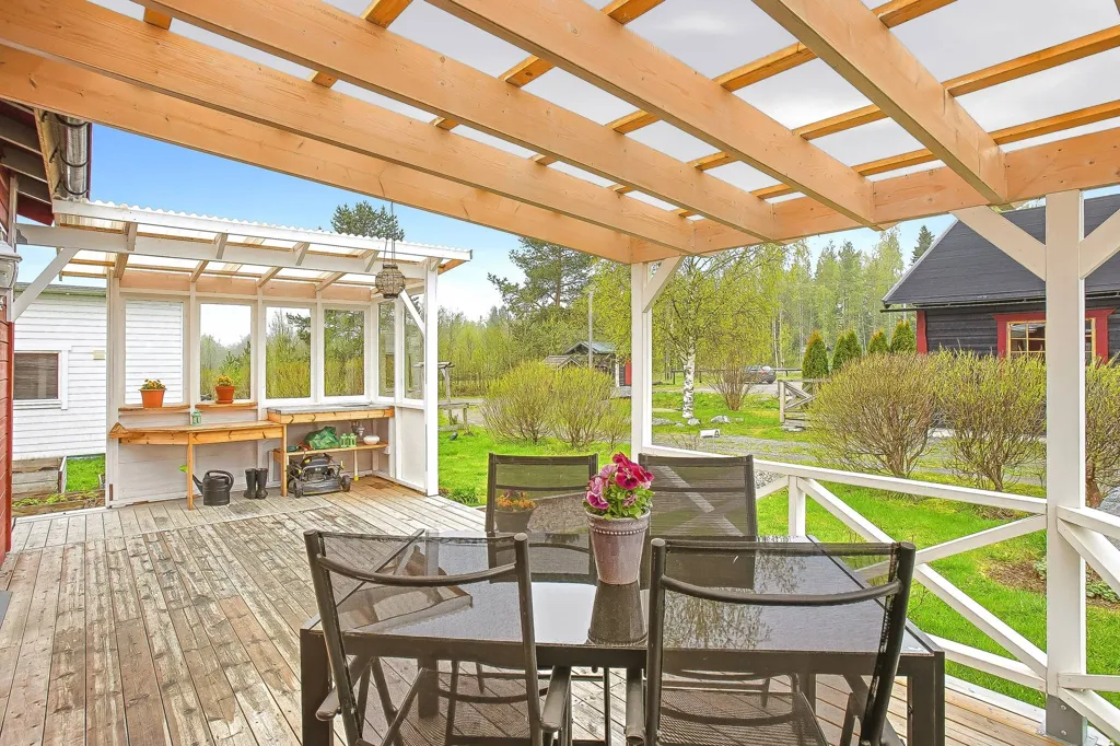 Terrasse - Cottage with Garden near Umeå