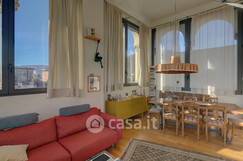 Living Room - Rear-Converted Attico with Balcony in Verbania