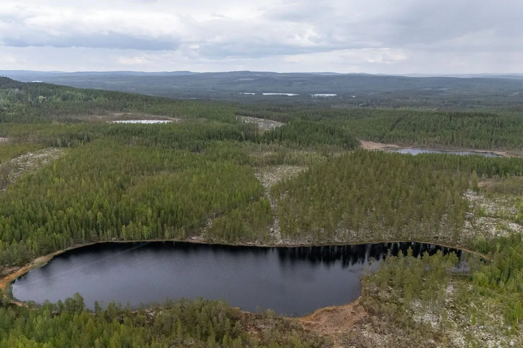 Vue aérienne - Forest Property with Timber in Ljusdal