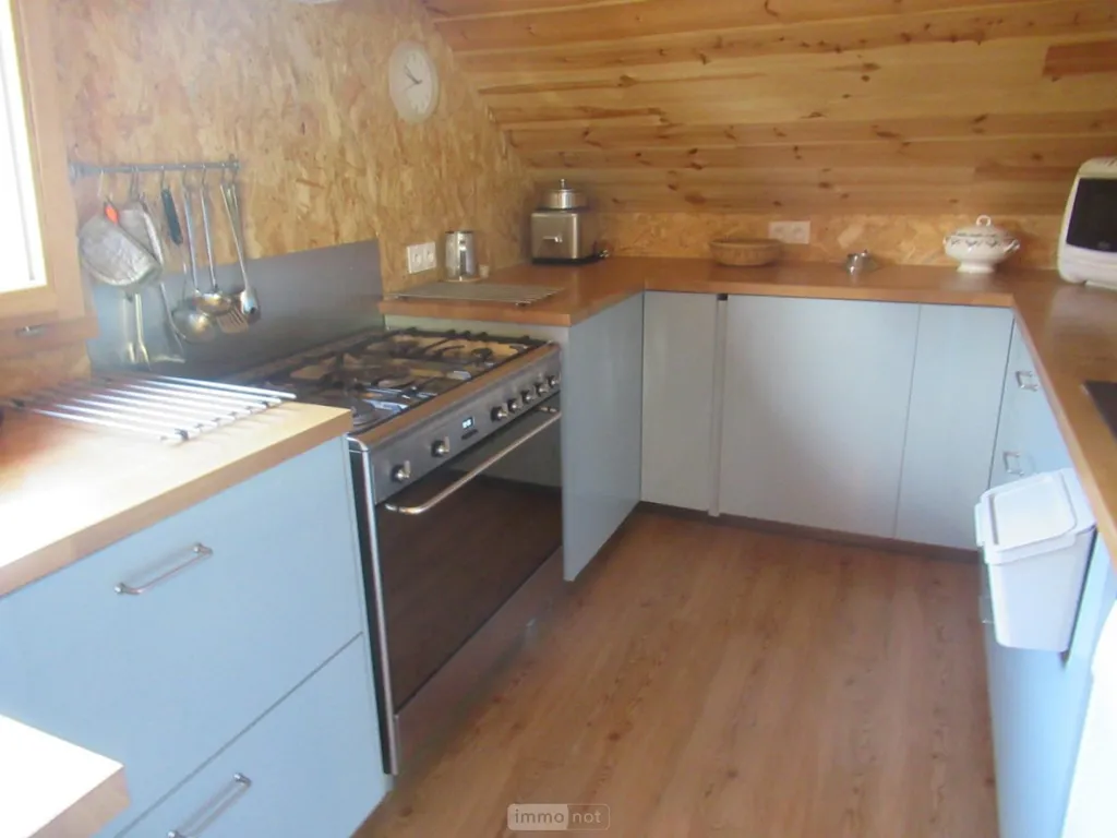 Cuisine - Chalet Bois avec Vue Dégagée à Molines-en-Queyras