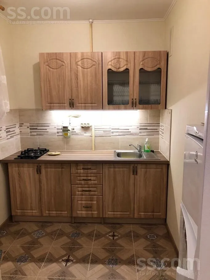 Köök - Studio Flat with Large Balcony in Riga