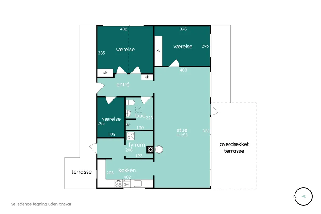 Floor Plan - Fenced Detached Villa in Bagsværd