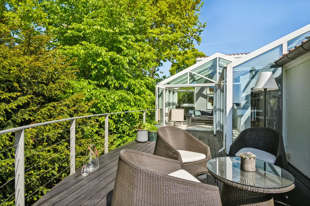 Terrasse - Villa with Pool and Sea View in Kolding