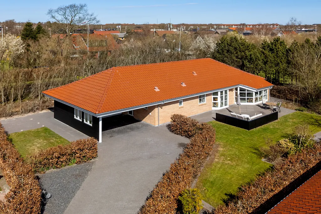 Vue aérienne - Modern Villa with South-Facing Terrace in Varde