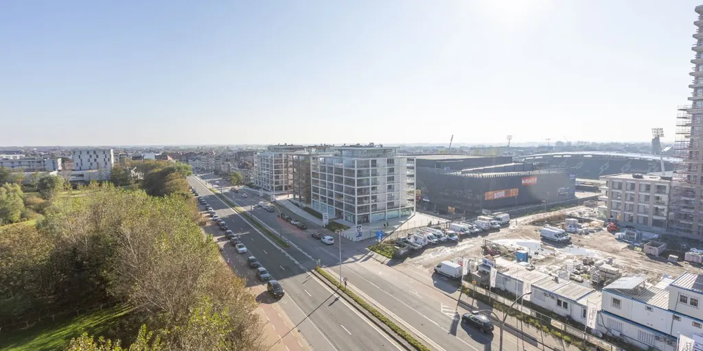 Vue aérienne - Penthouse Rénové avec Terrasse à Ostende