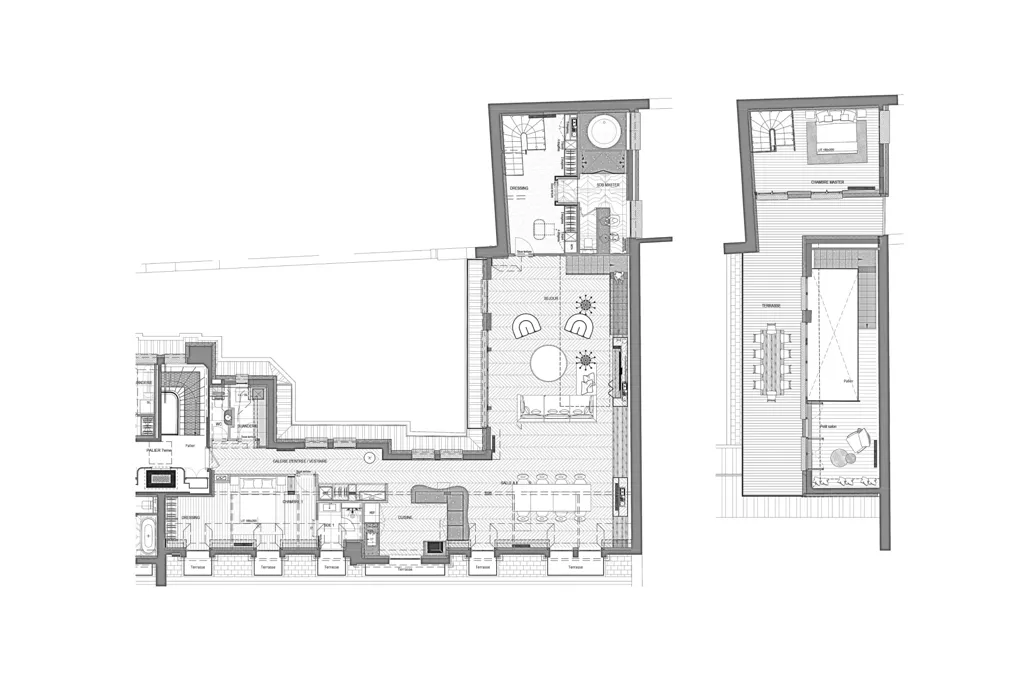 Duplex with Eiffel View in Paris 16