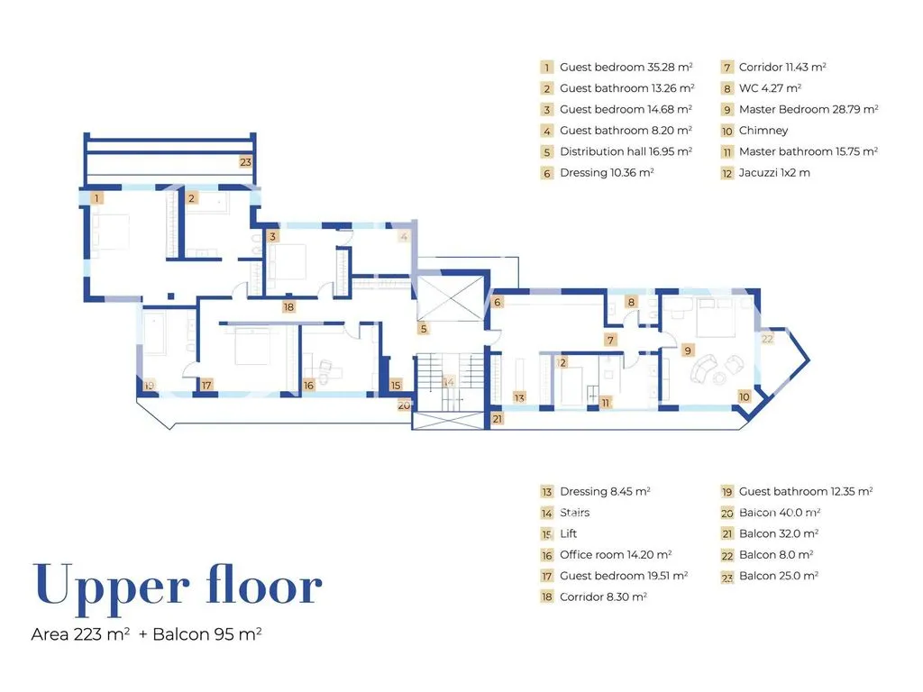 Floor Plan - Luxury Villa with Sea View in Altea