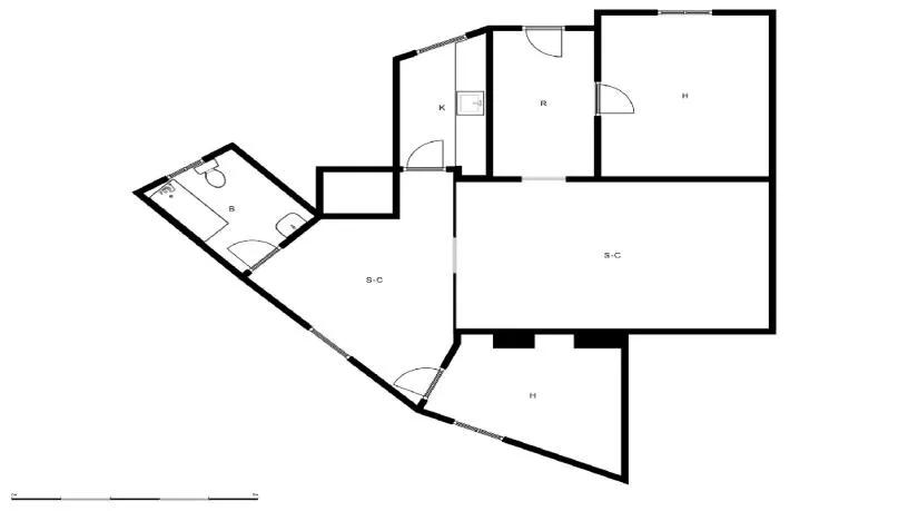 Plan - Appartement 2 pièces à Murcia