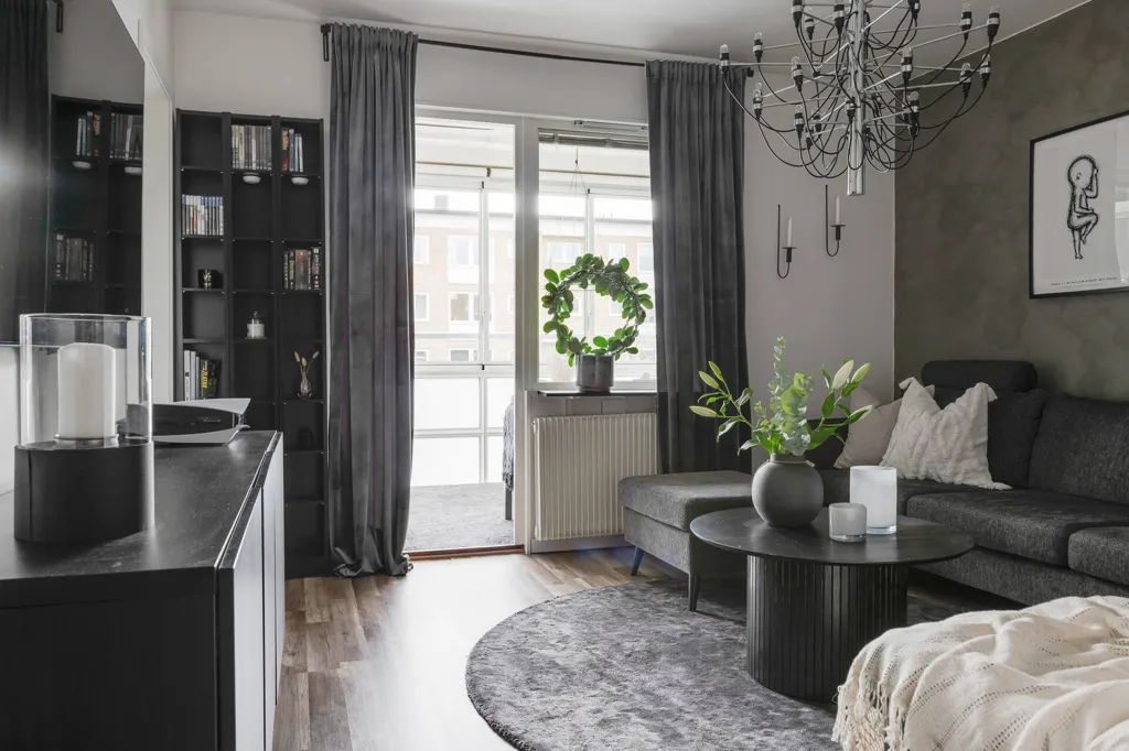 Séjour - Renovated Apartment with Balcony in Helsingborg