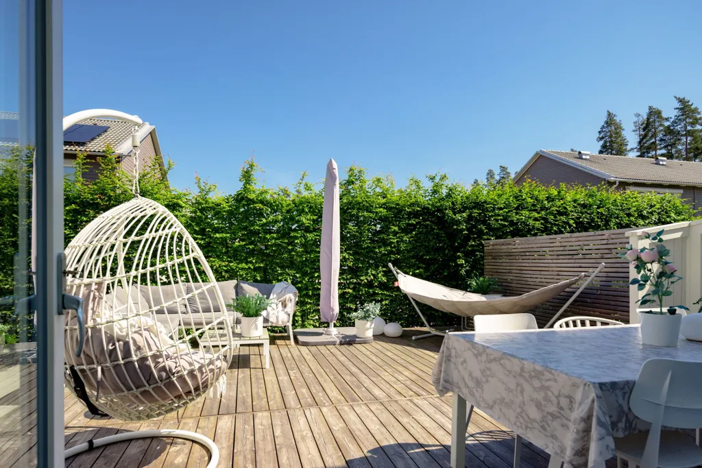 Terrasse - Apartment with Solar Panels in Vikaholm