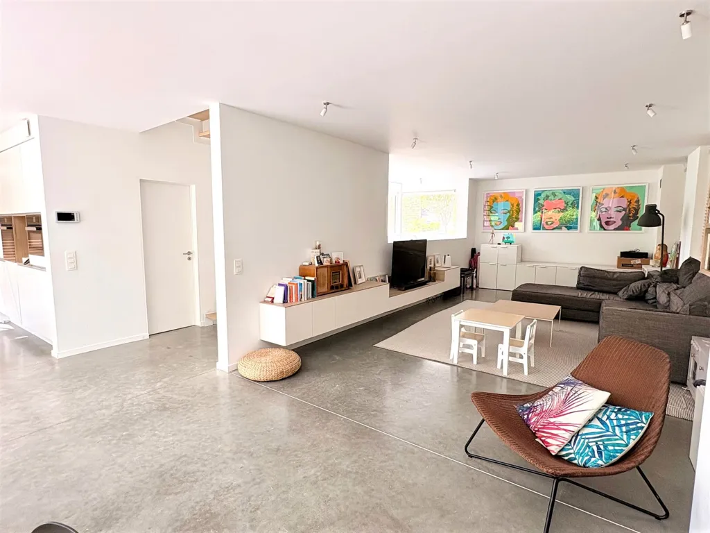 Séjour - Villa d'Architecte avec Jardin à Linkebeek