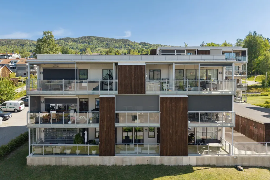 Õhuvaade - Modern Apartment with West-Facing Terrace in Lillehammer