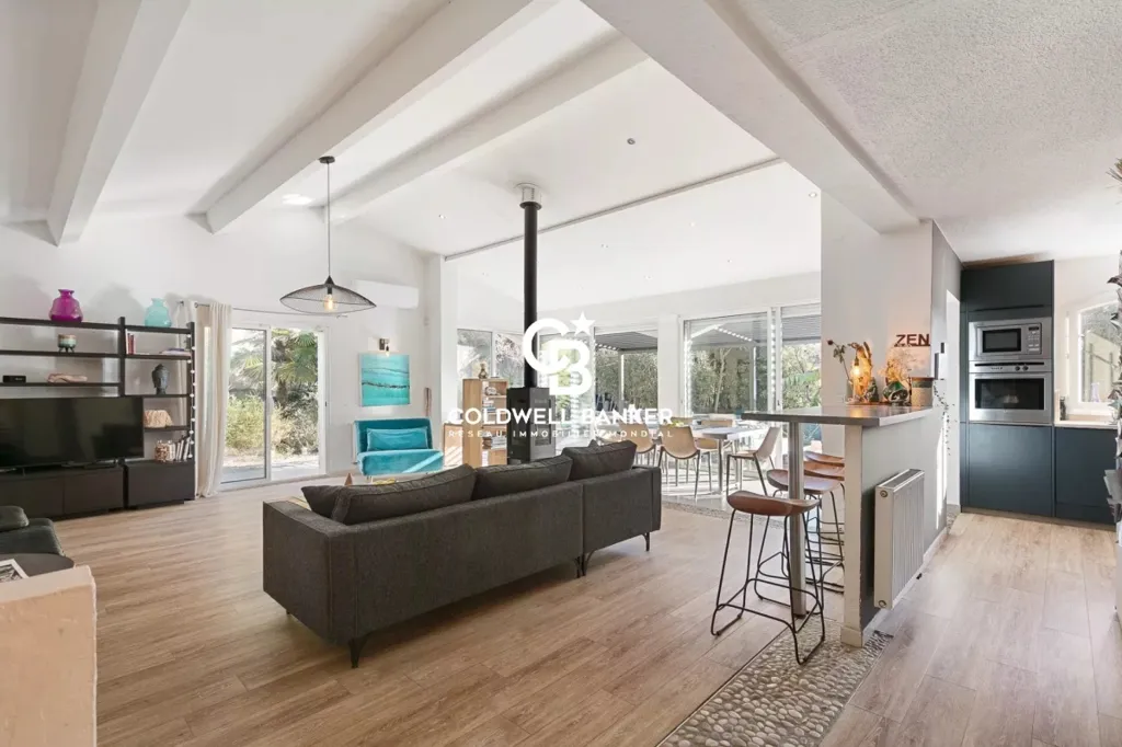 Living Room - Renovated Villa with Pool in Biot