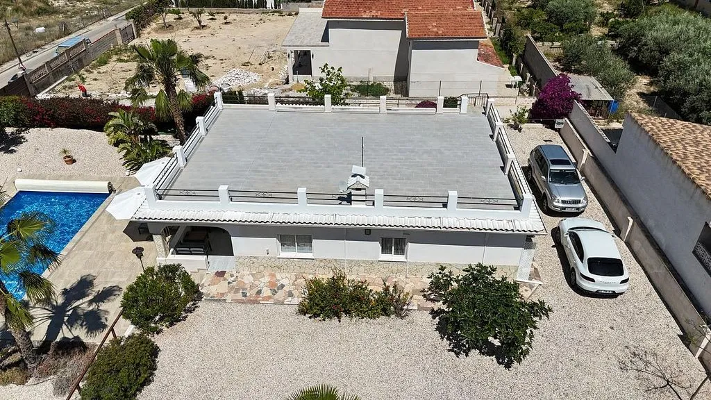 Vue aérienne - Modern Chalet with Pool in Busot
