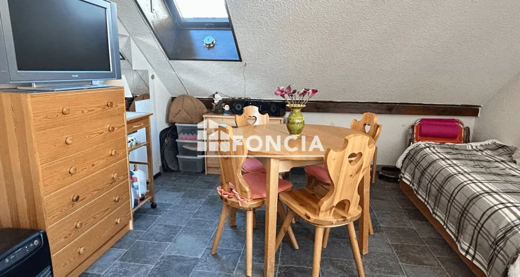 Sala da pranzo - Studio with Ski Access in Saint-François-Longchamp