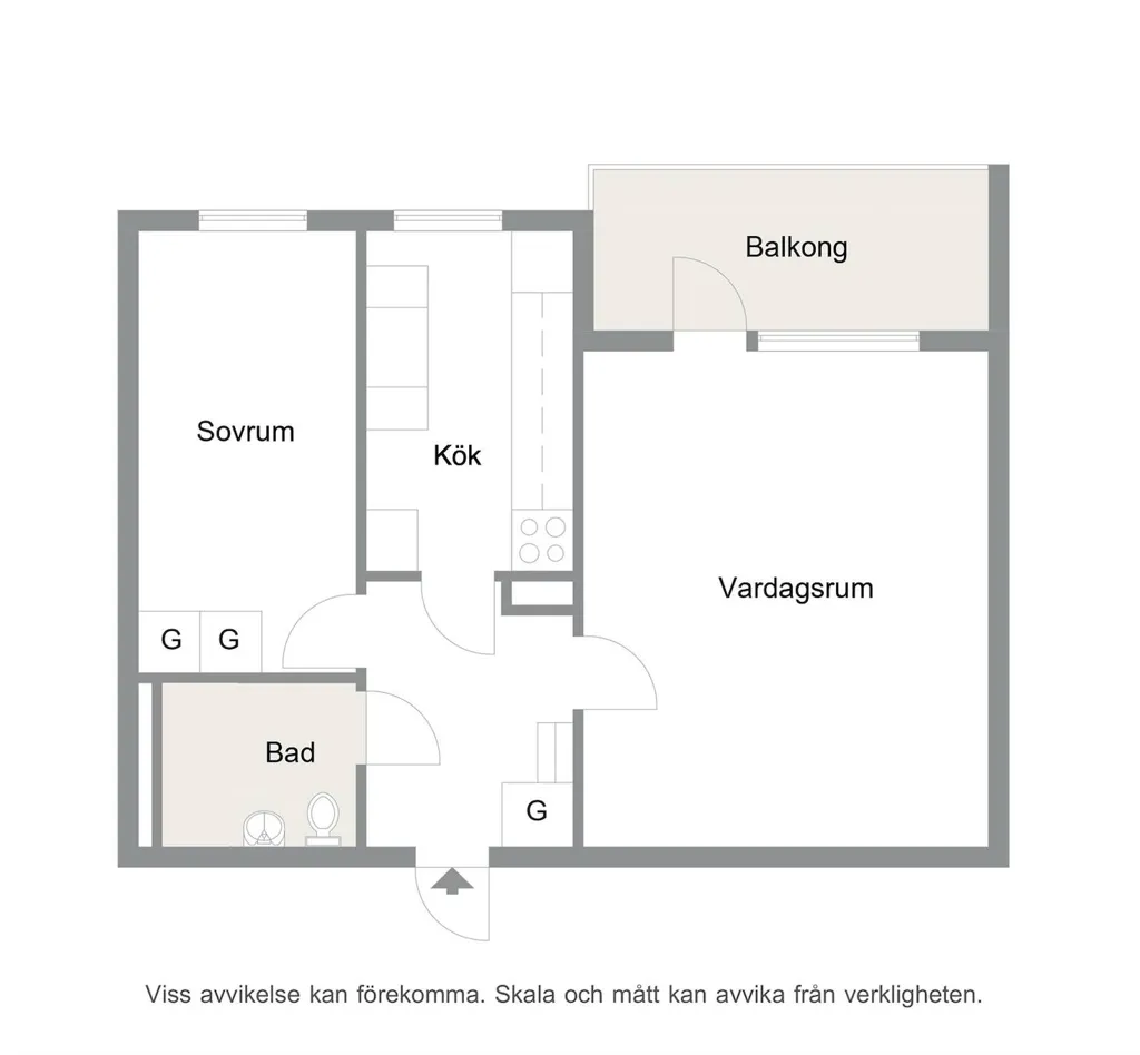 Plaan - Renovated Apartment with Balcony in Malmö