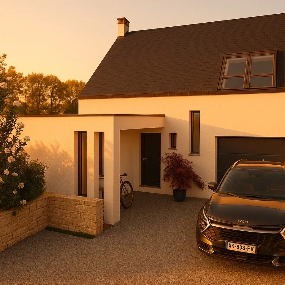 Välivaade - New Build House with Garden in Plabennec