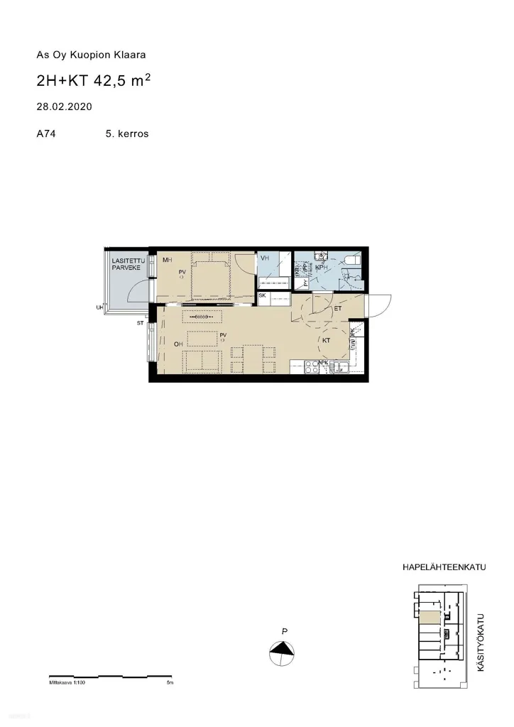 Plaan - Modern Apartment with Balcony in Kuopio Centre