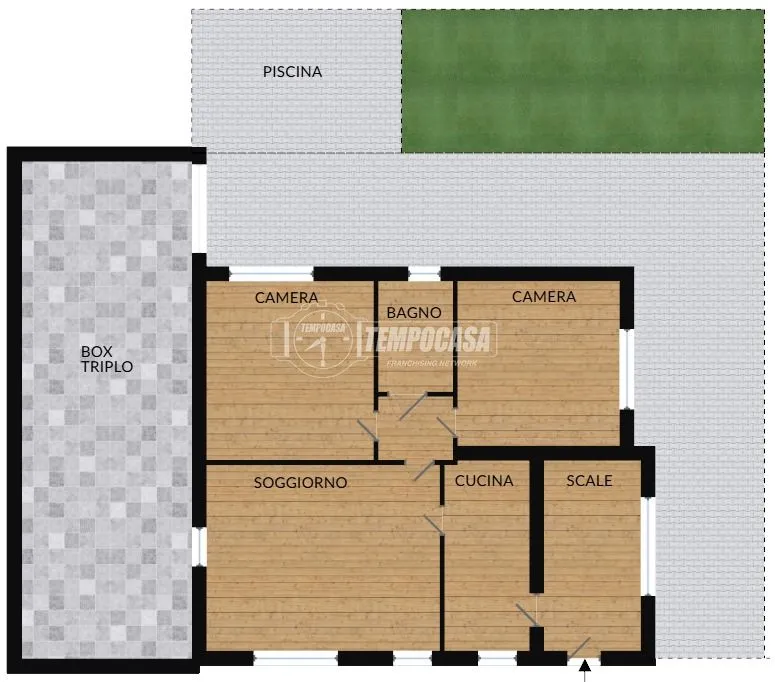 Plan - Villa with Pool in Merate