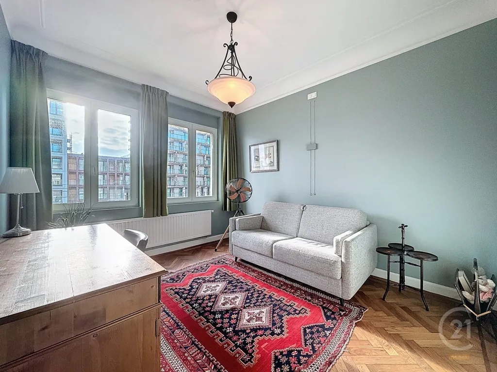 Séjour - Appartement Art Déco avec Vue Panoramique sur la Mer à Ostende