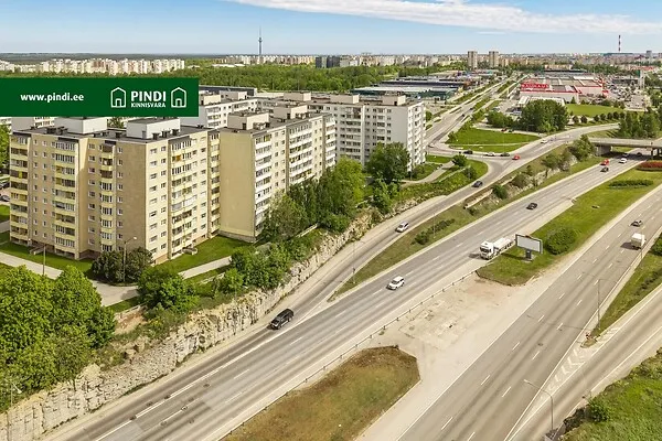 Vue aérienne - 3-Bedroom Flat with Central Heating in Lasnamäe, Tallinn
