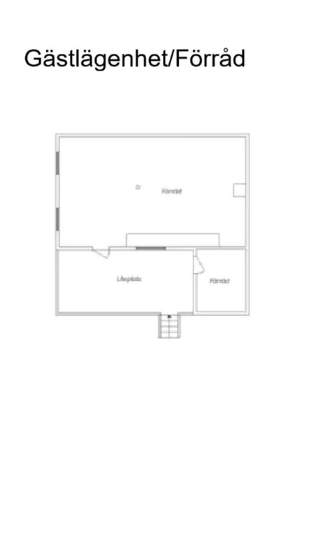 Floor Plan - Villa with Guest Apartment near Vättern