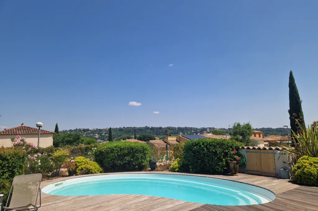 Pool - New Villa with Panoramic View in Sommières