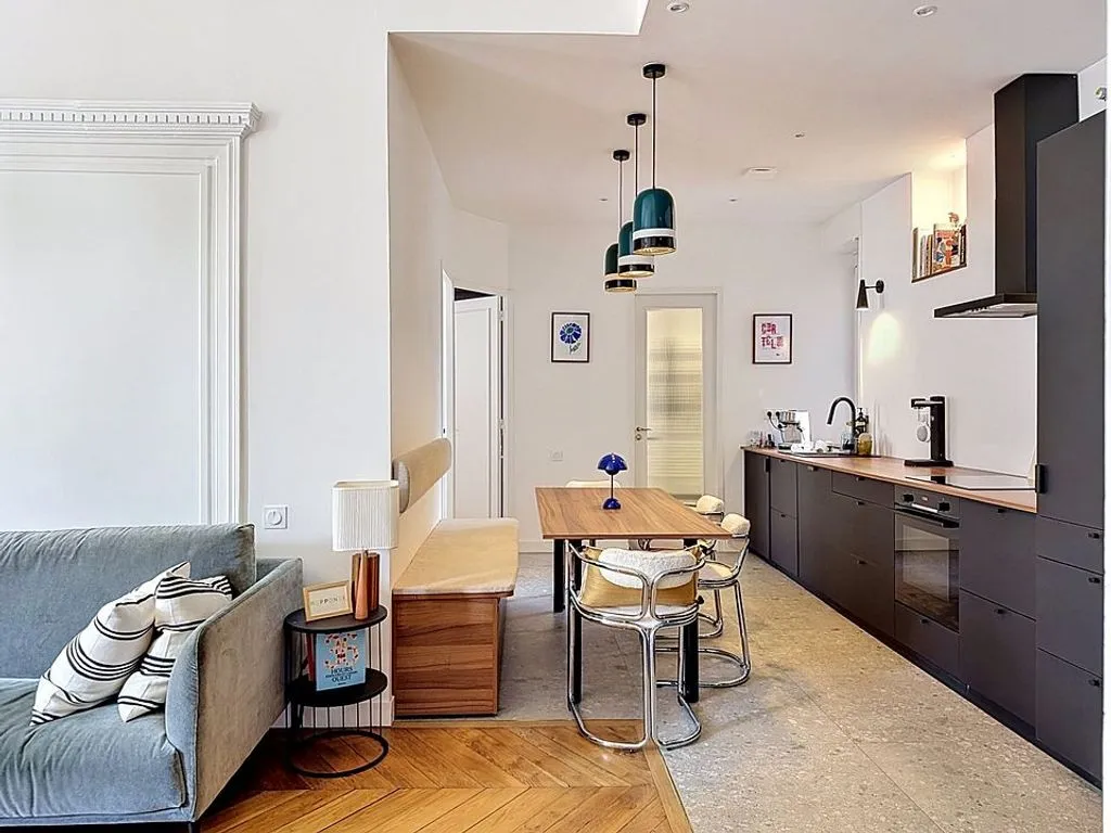 Cuisine - Appartement Luxueux avec Cachet Ancien à Lyon