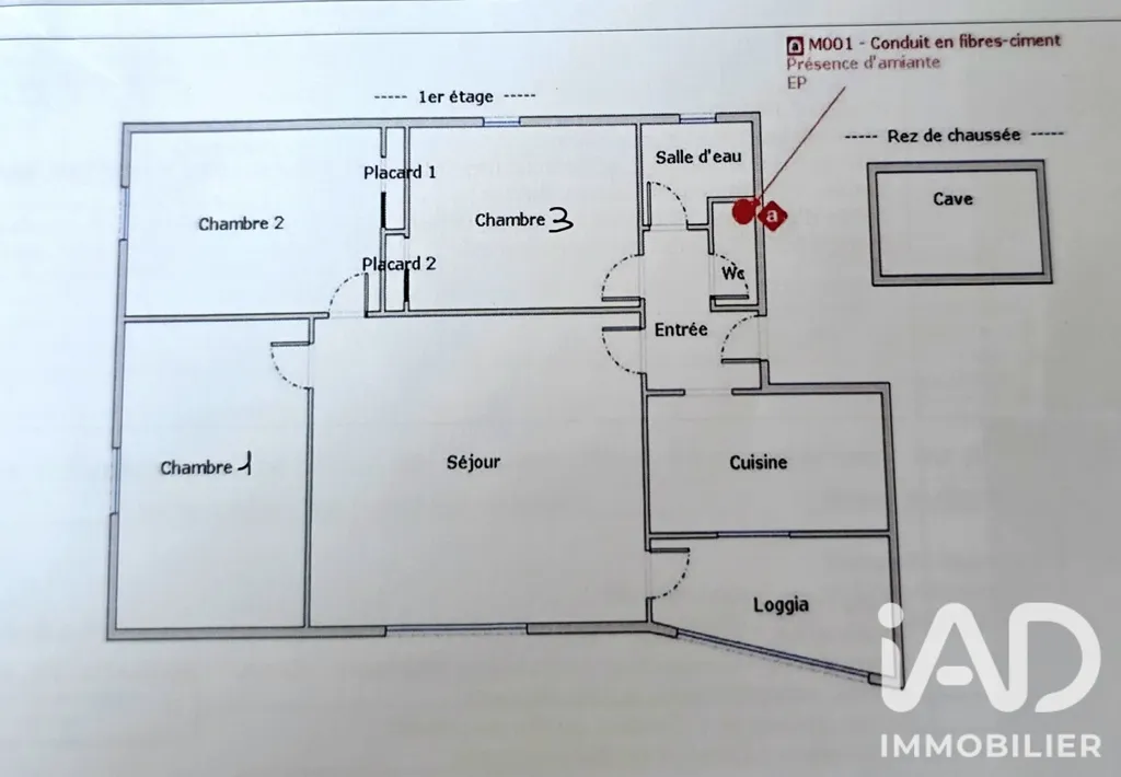 Floor Plan - Apartment with Loggia in Pont-Saint-Esprit