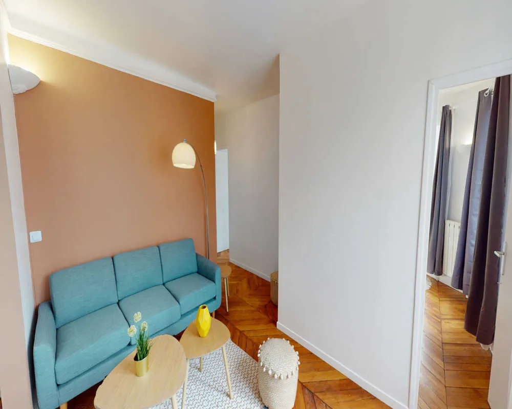 Séjour - Chambre Meublée à Necker, Paris