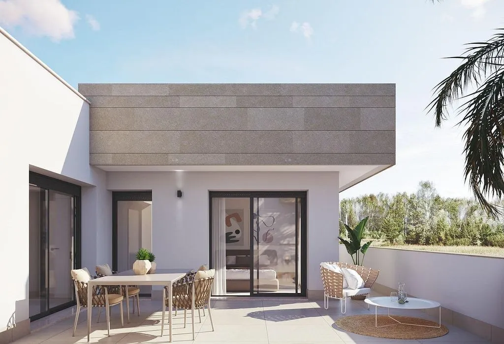 Terrasse - Contemporary Villa with Pool in Santiago de la Ribera