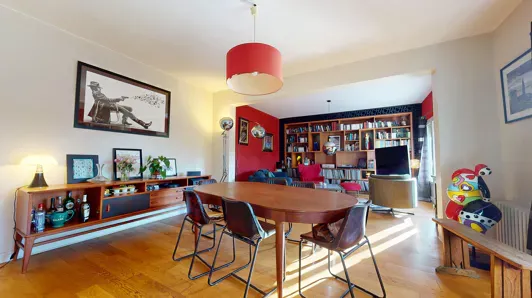 Salle à manger - Bungalow plein sud avec jardin à Octeville-sur-Mer