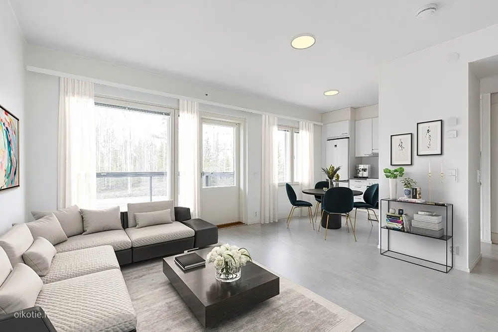 Elutuba - Living Right Flat with Balcony in Jyväskylä