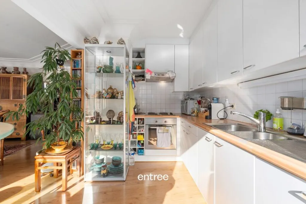 Cucina - Bright Apartment with Panoramic View in Ghent