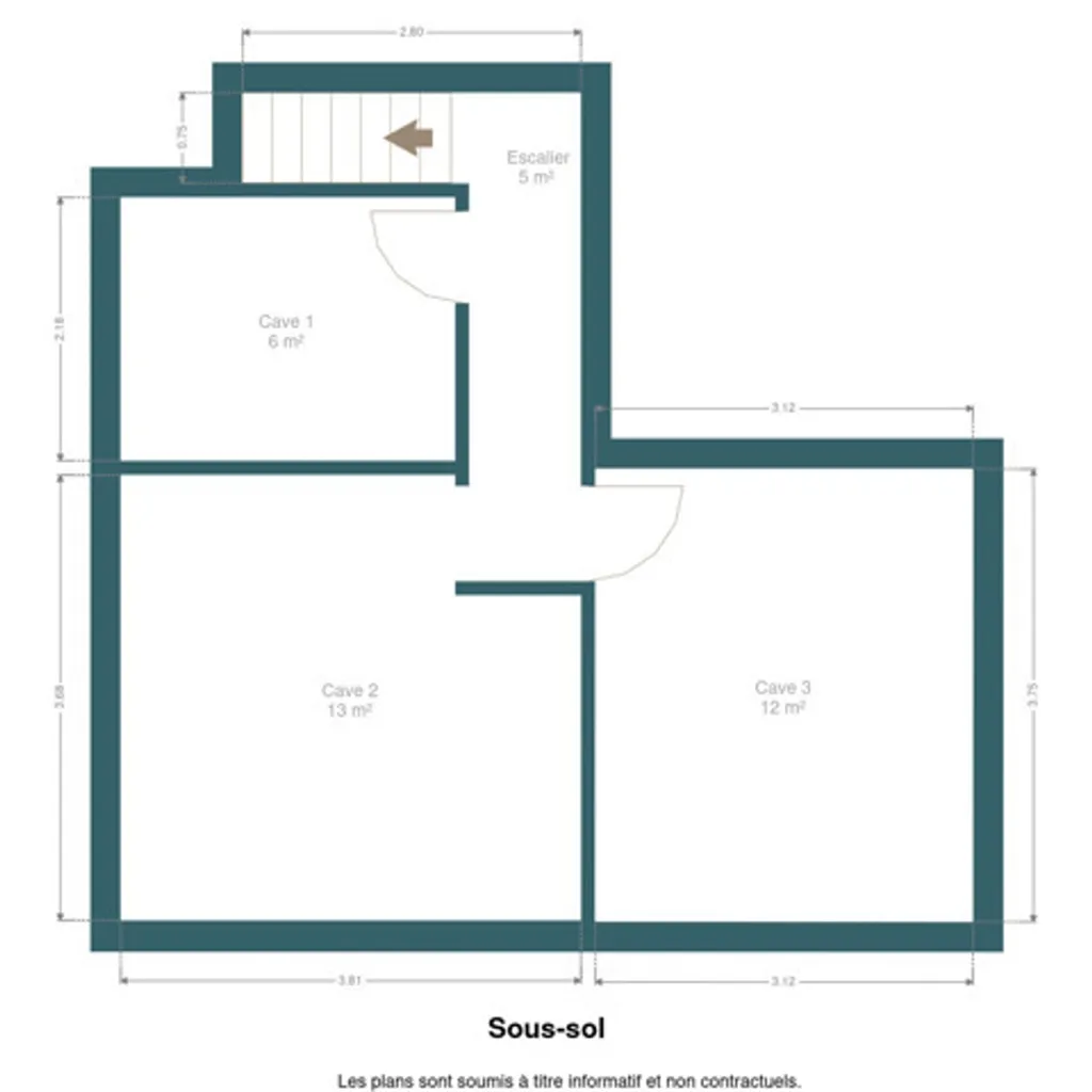 Plan - Maison à Rénover avec Terrasse à Grivegnée
